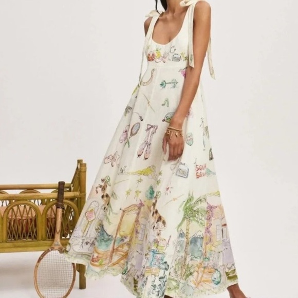Meet the Posher Dresses & Skirts - Alémais Anouk printed linen midi dress